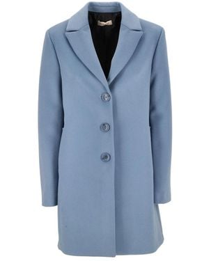 Please Single-Breasted Coats - Blu