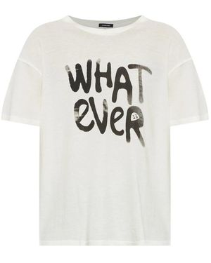 R13 T-Shirt Met Print - Wit
