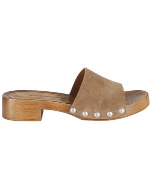 COPENHAGEN Heeled Mules - Marrón