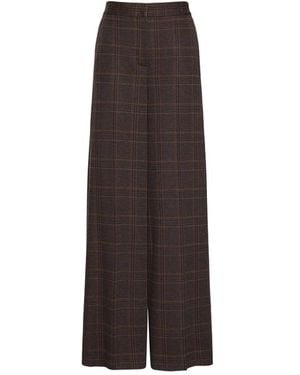 Max Mara Broeken ,Bruin ,Wol Emiro Wijde Broek