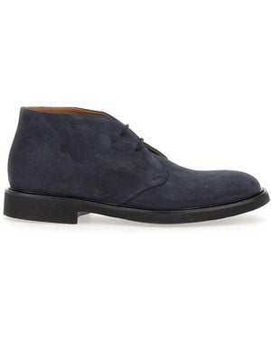 Doucal's Lace-Up Boots - Blue