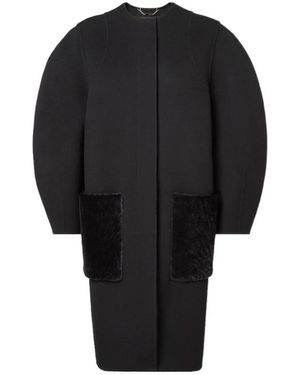 Fendi Single-Breasted Coats - Negro