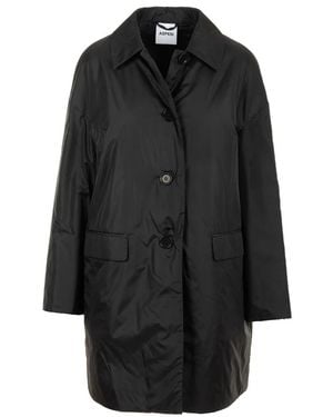 Aspesi Abrigo Negro Teena, Mujer, Talla