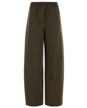 Ganni Wide Pants - Green