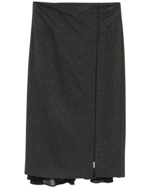 Semicouture Midi Skirts - Black