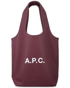 A.P.C. Tote Bags - Morado