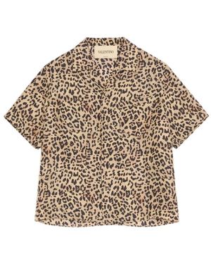 Valentino Short Sleeve Shirts - Natural