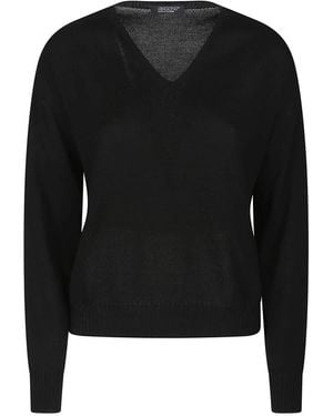 Aragona V-Neck Knitwear - Zwart