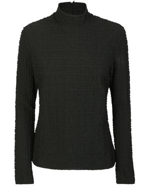 Givenchy Zwarte Sweater Met 4G Motief