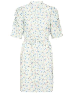 Ichi Shirt Dresses - Blue