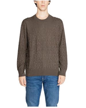 ARMANI EXCHANGE Round-Neck Knitwear - Marrone