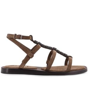 Brunello Cucinelli Flat Sandals - Brown