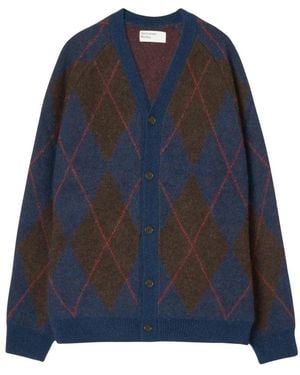 Universal Works David Cardigan - Blau
