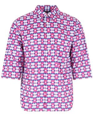 Comme des Garçons Short Sleeve Shirts - Pink