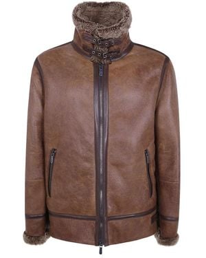 Brunello Cucinelli Leather Jackets - Marrón