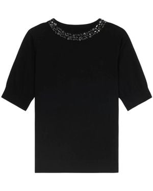 Oltre Round-Neck Knitwear - Nero