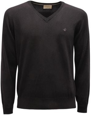 Brooksfield V-Neck Knitwear - Black
