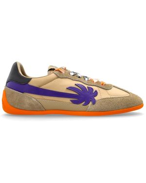 Palm Angels Sports Sneakers Met Logo - Blauw