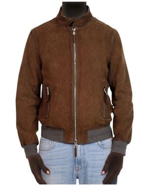 The Jack Leathers Bomber Jackets - Marrón