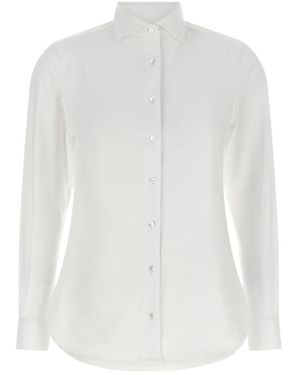 Xacus Overhemden ,Wit ,Leer Pina Shirt
