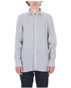 Finamore 1925 Casual Shirts - Blue