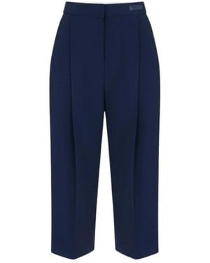 Elisabetta Franchi Cropped Trousers - Blue