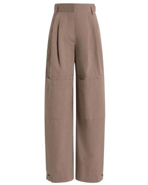 Alberta Ferretti Wide Trousers - Brown