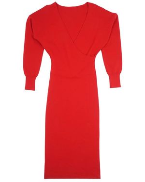 P.A.R.O.S.H. Kleedjes ,Rood ,Midi Jurk