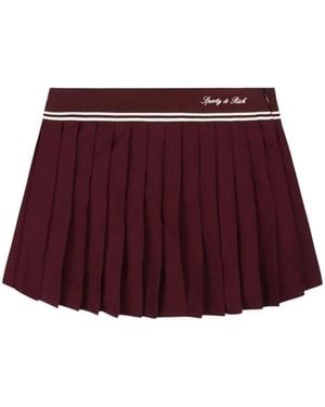 Sporty & Rich Short Skirts - Red