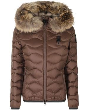 Blauer Aldie Daunenjacke - Braun