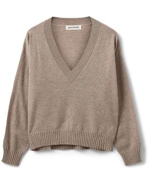 Sofie Schnoor V-Neck Knitwear - Brown