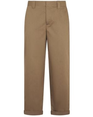 Golden Goose Straight Trousers - Natural