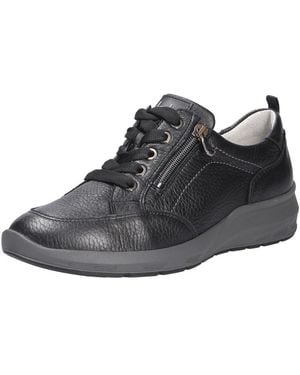 Waldläufer Bequemer Schnürschuh - Schwarz