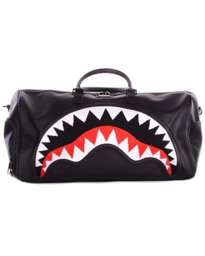 Sprayground Logo Front Zip Tasche - Schwarz