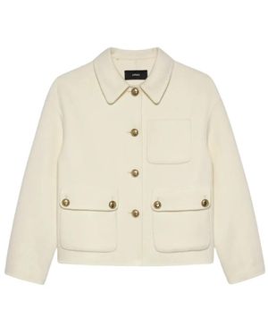 Arma Jassen ,Wit ,Hollywood Style Jas - Naturel
