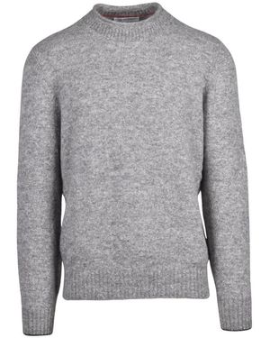 Brunello Cucinelli Pullover Mit Geripptem Kragen - Grau