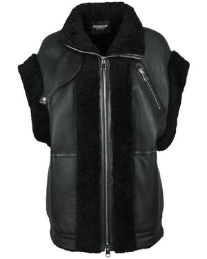 Dondup Leather Jackets - Black