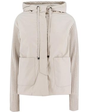 Le Tricot Perugia Light Jackets - Natural