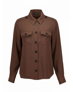 Nenette Top Fen Bluse - Braun