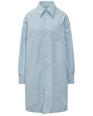Ami Paris Shirt Dresses - Blue