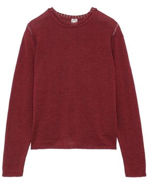 Ines De La Fressange Paris Angelina himbeer pullover,blauer angelina pullover - chic garderoben-essential - Rot
