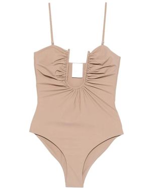 Christopher Esber Arced Ruched One Piece - Natur