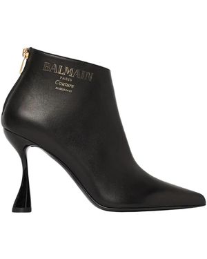 Balmain Heeled Boots - Black