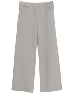 Max Mara Rechte Broek - Grijs