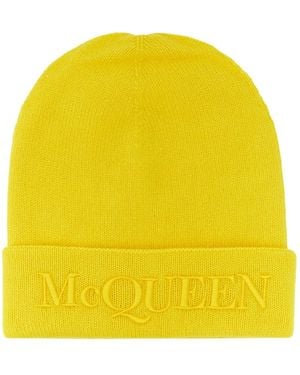 McQueen Accessoires ,Geel ,Beanie