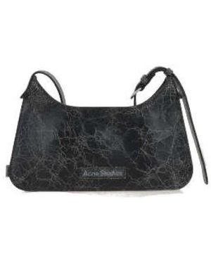 Acne Studios Zwarte Leren Crossbodytas