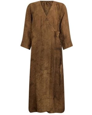 Uma Wang Wrap Dresses - Brown