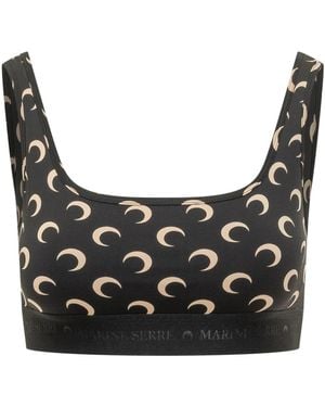 Marine Serre Sleeveless Tops - Black