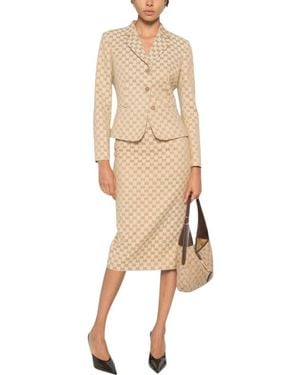 Gucci Gg Baumwoll-Canvas-Jacke - Natur