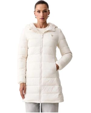 Guess New Aleta Long Puffer - Wit